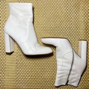 Steve Madden Leather Chunky Ankle Booties